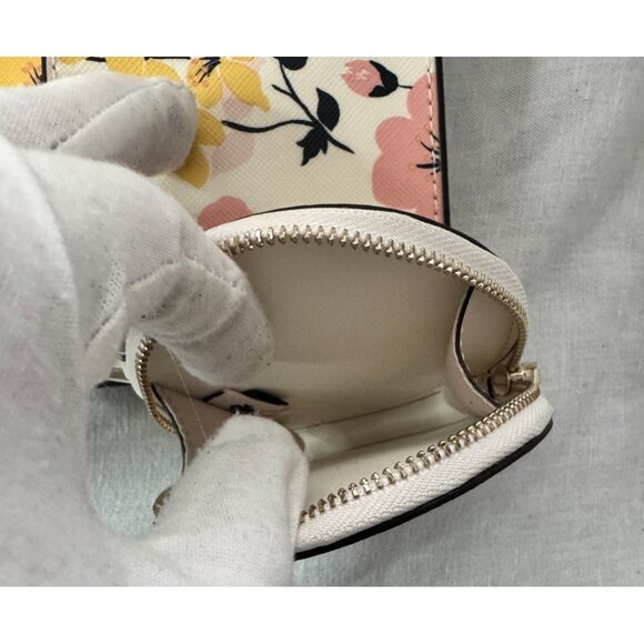 Kate Spade Staci Lily Bloom Floral Print 3fer - Wristlet, Coin Pouch & Card Hold - Picture 8 of 14